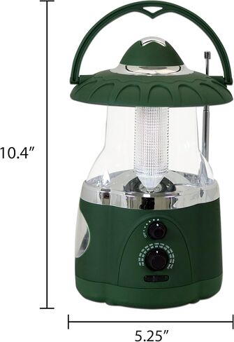 NORTHPOINT 190485 12-LED Lantern with 4-LED Flashlight & AM/FM Radio (Green) in Saudi Arabia