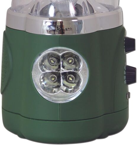 NORTHPOINT 190485 12-LED Lantern with 4-LED Flashlight & AM/FM Radio (Green) in Saudi Arabia
