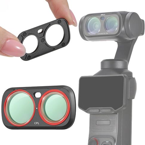 Lens Filter for Insta360 Luna Ultra，Aluminum Alloy Frame Optical Glass Multi-Coated High Light Transmission Water-Repellent and Anti-Smudge (CPL) in Saudi Arabia