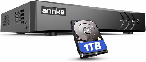 مسجل فيديو رقمي ANNKE 3K Lite 8CH Hybrid 5 في 1، محرك أقراص ثابتة سعة 1 تيرابايت in Kuwait