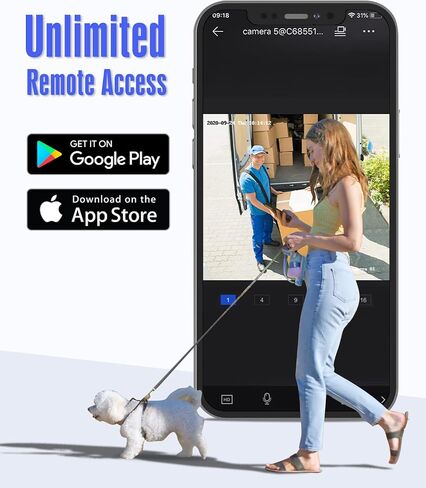 مسجل فيديو رقمي ANNKE 3K Lite 8CH Hybrid 5 في 1، محرك أقراص ثابتة سعة 1 تيرابايت in Kuwait