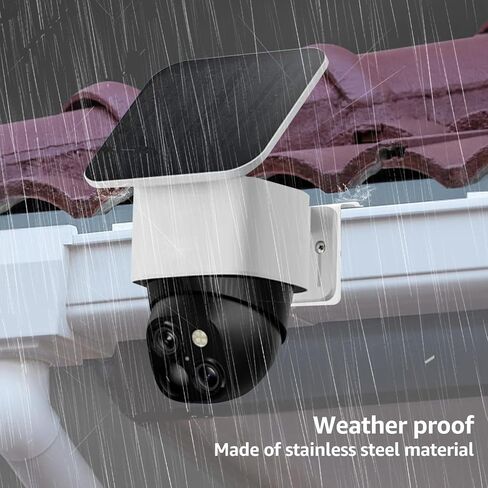 2 Pack Stainless Steel Gutter Mount Bracket for Eufy SoloCam S340 S330 E30, No Drill Security Camera Gutter Clip Weatherproof Heavy Duty in Saudi Arabia
