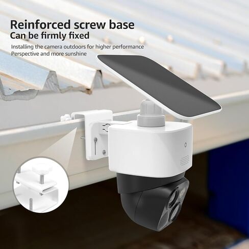 2 Pack Stainless Steel Gutter Mount Bracket for Eufy SoloCam S340 S330 E30, No Drill Security Camera Gutter Clip Weatherproof Heavy Duty in Saudi Arabia