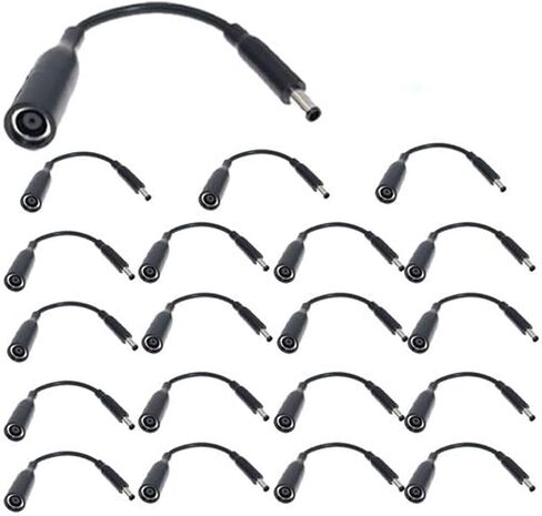 20PCS DC Power Charger Converter Adapter Cable 7.4mm to 4.5mm for Dell Small Tip in Saudi Arabia