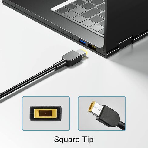 300W Square Yellow Tip Charger for Lenovo ThinkPad Thunderbolt 4 Workstation Dock Docking Power Supply Adapter Cord in Saudi Arabia