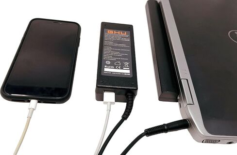 New GHU 90W 4.62A 7.4mm Tip AC Adapter Charger Compatible with Dell Inspiron 1545 1555 1564 1570 1520 1521 1525 1526 N5010 N5110 D620 D630 E5540 E6420 E6430 E6320 E6430 E6520 E7240 pa12 PA10 P28F in Saudi Arabia
