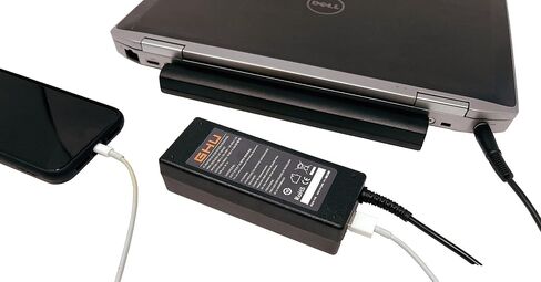 New GHU 90W 4.62A 7.4mm Tip AC Adapter Charger Compatible with Dell Inspiron 1545 1555 1564 1570 1520 1521 1525 1526 N5010 N5110 D620 D630 E5540 E6420 E6430 E6320 E6430 E6520 E7240 pa12 PA10 P28F in Saudi Arabia