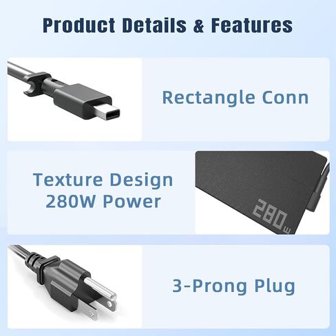 280W Rectangle Conn Charger Fit for ASUS ROG Strix Zephyrus 2026 in Saudi Arabia