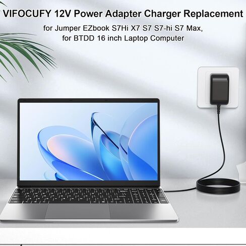 12V AC/DC Adapter Charger for Jumper EZbook S7Hi X7 S7 Max Laptop in Saudi Arabia