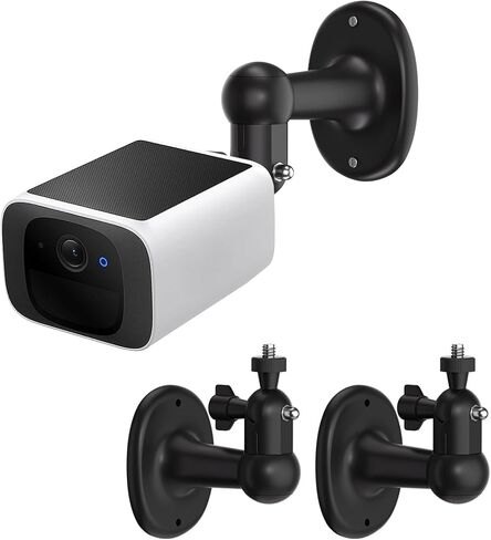 2 Pack Adjustable Security Camera Wall Mount for eufyCam 2C/2C Pro, 2/2 Pro, 3C/S300, 3/S330, Also for SoloCam S220/C210, 360° Swivel & 90° Tilt Indoor Outdoor Mounting Bracket (Black) in Saudi Arabia