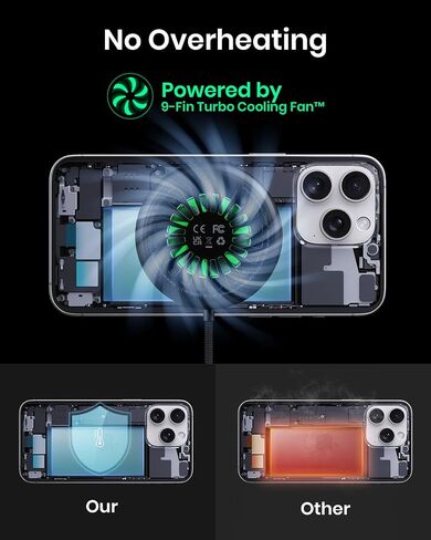 INIU Wireless Charger, 15W Fast Charging Magnetic Wireless Charger Stand, Travel Essential Wireless Charging Station with Sleep-Friendly Adaptive Light, for iPhone 16/15/14/13/12 Series, Airpods in Saudi Arabia