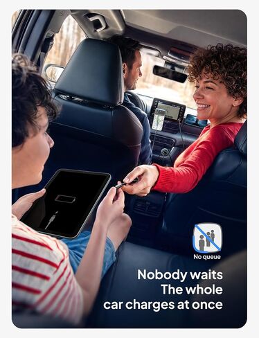 LISEN 136W Car Charger USB C Fast Charge, for iPhone 18 Pro Max, iPhone Duo in Kuwait