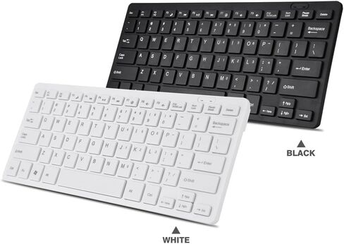 78 key Ultra thin Keyboard, Mini Portable USB Wired Keyboard High Sensitivity Corded Silent Small Compact Computer Keyboard for Desktop Laptop PC(white) in Saudi Arabia