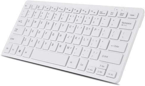 78 key Ultra thin Keyboard, Mini Portable USB Wired Keyboard High Sensitivity Corded Silent Small Compact Computer Keyboard for Desktop Laptop PC(white) in Saudi Arabia