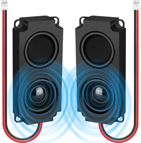 MakerHawk 2pcs Ar duino Speaker 5 Watt 8 Ohm Double Cavity Mini Speaker Full-Range Cavity Advertising Machine Small Speaker 3.3V 5V with JST-PH2.5mm-2 pin Interface in Saudi Arabia