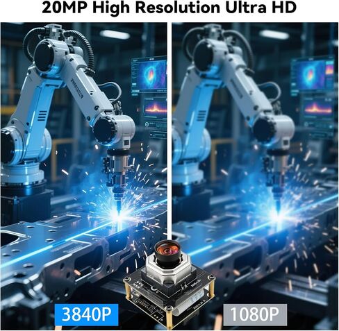 20MP Autofocus USB3.0 Camera Module,5K 3840P 85° HFOV Wide Angle No Distortion Lens,Plug and Play for Jetson Nano Raspberry Pi,Compatible with Windows Linux Mac for 3D Printer Machine Vision in Saudi Arabia