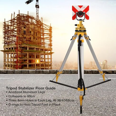 Foldable Tripod Stabilizer Floor Guide - Lightweight Leveling Kit with Static Stabilizer Tool, 23.6-Inch Tripod Accessories Triangle Strut for Enhanced Stability (2 Piece) in Saudi Arabia