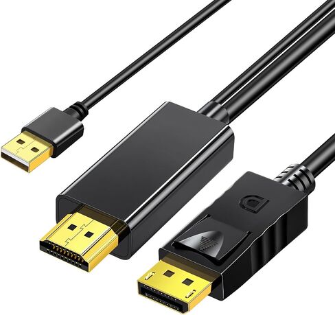 Kumiho HDMI to DisplayPort Adapter 4K60Hz High Speed HDMI Male to Display Port Female Converter Cable for PC Graphics Card Laptop PS5/4(Non-Bidirectional) in Saudi Arabia