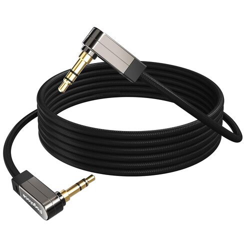 3.5mm Stereo Audio Cable 6FT, 1/8 inch Right Angle TRS Aux Cord in Saudi Arabia