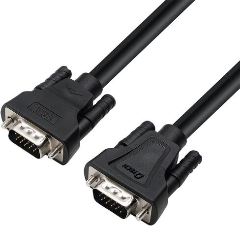 DTech 3 Feet SVGA VGA Computer Monitor Cable Male to Male Supports 1080p High Resolution (1 Meter, Black) in Saudi Arabia