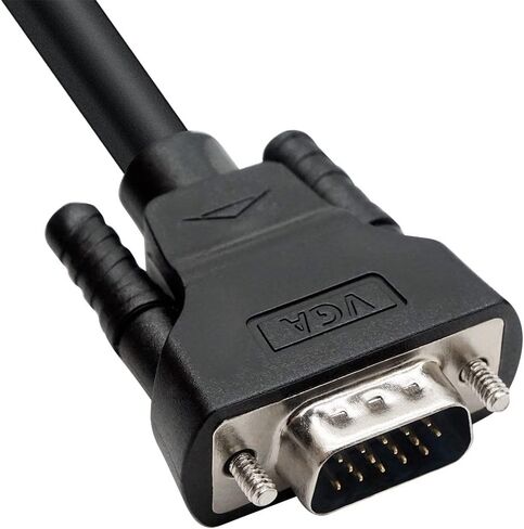DTech 3 Feet SVGA VGA Computer Monitor Cable Male to Male Supports 1080p High Resolution (1 Meter, Black) in Saudi Arabia