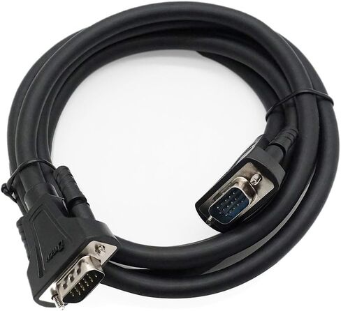 DTech 3 Feet SVGA VGA Computer Monitor Cable Male to Male Supports 1080p High Resolution (1 Meter, Black) in Saudi Arabia