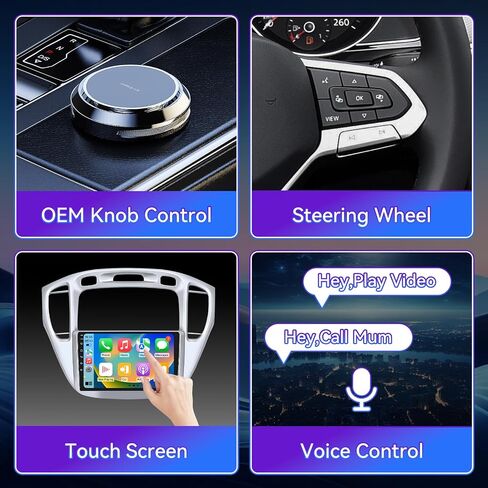 9 Inch Car Radio Compatible with Toyota Highlander 2000-2007, 2+64GB in Saudi Arabia