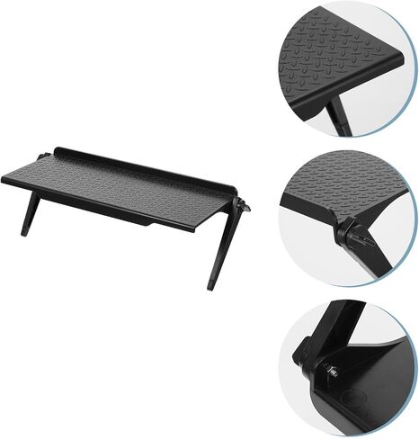 Cabilock Adjustable Monitor Shelf Organizer Tool-Free Mounting Black in Saudi Arabia