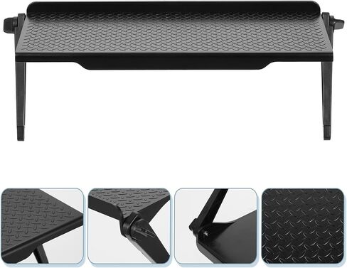 Cabilock Adjustable Monitor Shelf Organizer Tool-Free Mounting Black in Saudi Arabia