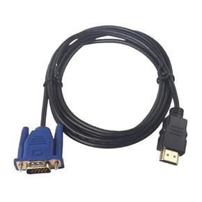1.8/3m 1080P HDMI-Compatible to V/GA 15Pin Male Cord Adapter for HDTV HD LCD for Connecting Computer TV Projectors FC(1.8M) in Saudi Arabia
