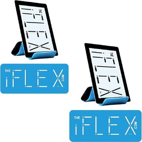 حامل الهاتف الخليوي القابل للتعديل وحامل الكمبيوتر اللوحي من iFLEX للعمل والمنزل - حامل هاتف مرن حامل iPhone مثالي لمكالمات الفيديو والتعليق - أزرق سماوي 2-Pack in Kuwait