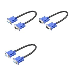 0.25m HD 15Pin V/GA D-Sub Short Video Cord Male to M/M to Female and to for Computer M>oni>tor TV(150cm,Male to Male) in Saudi Arabia