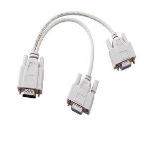 25cm 15Pin V/GA Splitter Cord 1 to 2 DB9 VG Male to Female Data in Saudi Arabia
