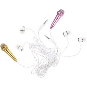 2pcs Mini Microphone for Singing Video Recording Portable Plastic in Saudi Arabia