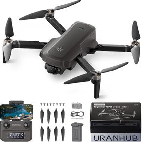 UranHub G30 Drone with 4K UHD Camera for Adults, GPS Drones for Kids/Beginner, Auto Return/Beginner Mode/Brushless Motor/Intelligent Flight, Cool Toys for Men Boys(Under 249 g) in Saudi Arabia
