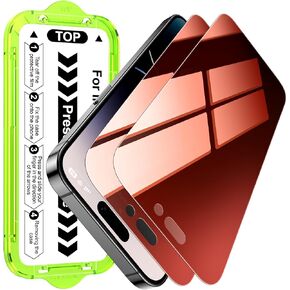 Esanik [2-Pack for iPhone 17 Pro Max Sunset Color Privacy Screen Protector - Gradient Purple Anti-Spy Tempered Glass, Anti-Blue Light, Pink Military-Grade 9H Hardness,Shatterproof, Flawless Fit Tray in Saudi Arabia