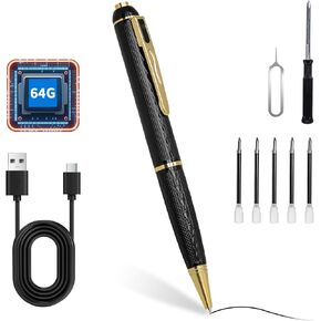 64GB Mini Camera, 1080P HD Pen Camera, Portable Security Camera with 300 Min Battery, Metal Body in Kuwait