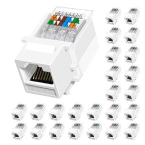 Cat6 RJ45 Keystone Jacks Toolless Ethernet Keystone Jack 12-Pack in Saudi Arabia