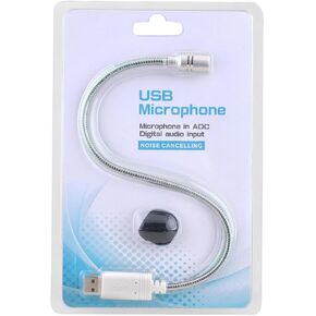 Outanaya USB Microphone for Computer and Laptop with High Sensitivity and Lightweight Aluminum Alloy Body, Includes Sponge Cover, for Meeting and Voice Chat Applications in Saudi Arabia