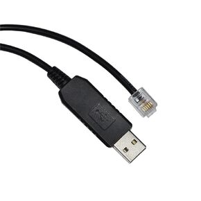 FT232RL USB to RJ11 RJ12 Jack RS232 Serial Communication Console Controller Cable(1.8m,USB RJ11(FT232 Chip)) in Kuwait