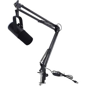 Gaming USB Microphone Dynamic RGB Noise Cancellation Condenser Mic for Streamers PC Gamers (Black) in Saudi Arabia