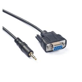 B90 RS232 Female to 3.5mm Stereo Cord DB9 to .5 Ja-ck Walkie Talkie Serial Connection Cord 1.8M Black in Saudi Arabia