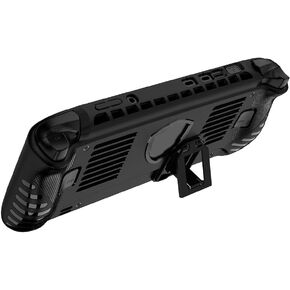 غلاف واقي لجهاز MSI Claw 8 AI+ ناعم لغطاء TPU مع حامل - حقيبة كمبيوتر محمول للألعاب مضادة للصدمات، تصميم مريح ومضاد للانزلاق للسفر، أسود 30.5 × 13 × 4 سم in Kuwait