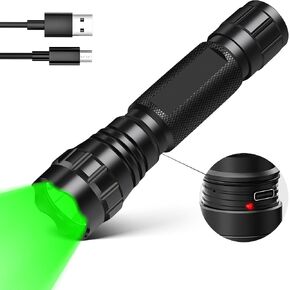 WINDFIRE Green Light Flashlight Rechargeable LED Tactical Flashlights in Saudi Arabia
