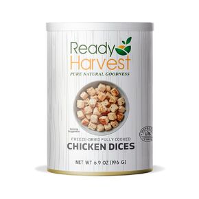 Ready Harvest Freeze-Dried Chicken Dices – Pantry Can | Emergency Food Storage, Camping & Survival Food | 30-Year Shelf Life | 1 Can in Saudi Arabia