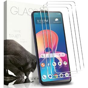 [3 Pack] Tempered Glass Compatible With TCL 50 XE 5G/50 XE NXTpaper 5G Screen protector With 9H Anti Scratch Transparent HD Clear Bubble Free Protective Film in Saudi Arabia