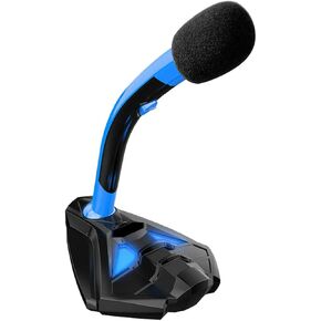 USB Gaming Computer Microphone with Light, Adjustable Volume for Singing in Saudi Arabia