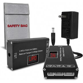 Airsoft Battery Charger LiPo Balance Charger for Lipo/Li-Ion Battery with Wireless Voltage Meter, Overcharge Protection Fast Charging and Safety Cut Off for 7.4V 11.1V 14.8V Airsoft RC Lithium Battery in Saudi Arabia