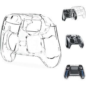 Protective Case Compatible with Steam Controller 2, Clear Crystal PC Hard Shell Cover, Anti-Scratch Shockproof Full Protection Skin, Transparent Controller Case for Gaming Accessories in Saudi Arabia