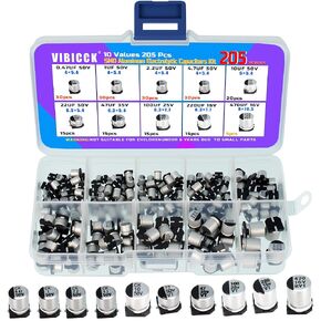 10Values 205Pcs SMD Aluminum Electrolytic Capacitor Assortment in Saudi Arabia